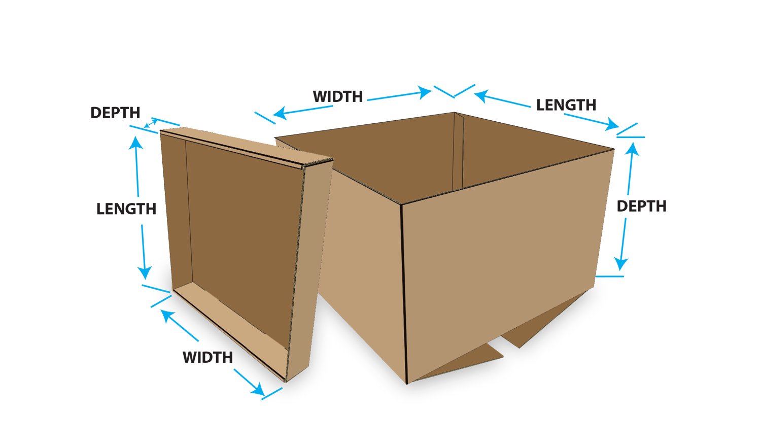 Half Slotted Carton with LID – Queenex Corrugated Carton Factory