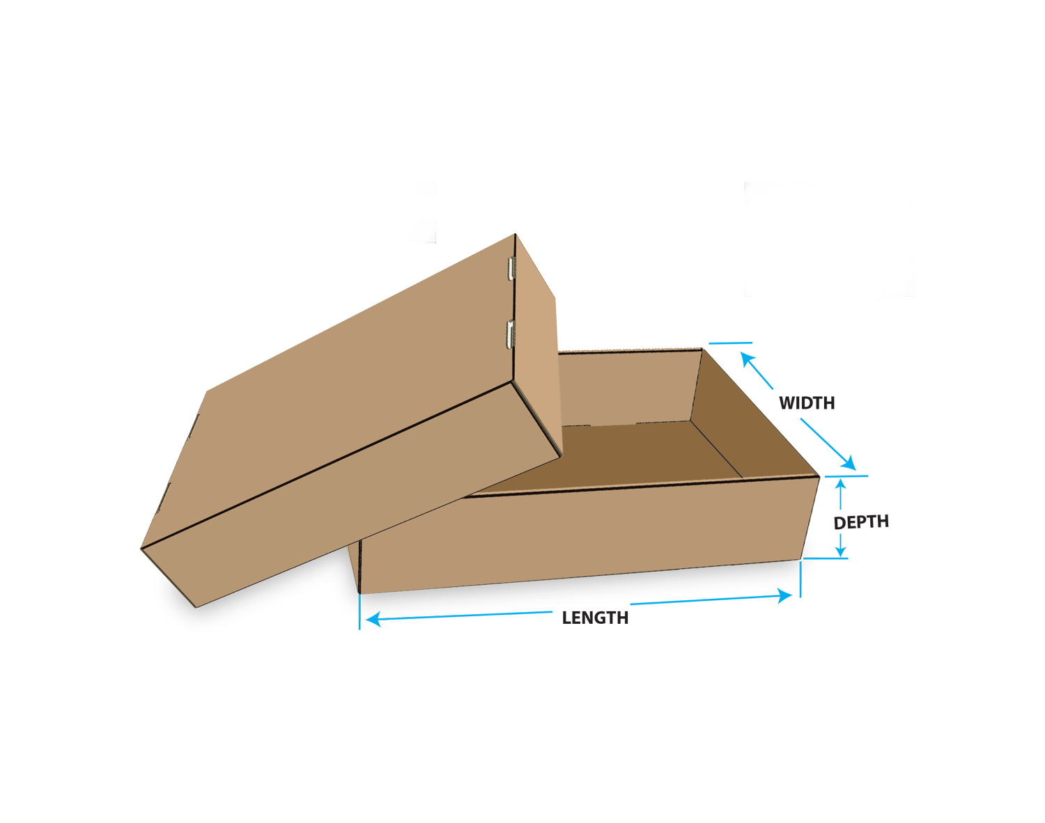 Full Telescopic Die-Cut Self lock Carton